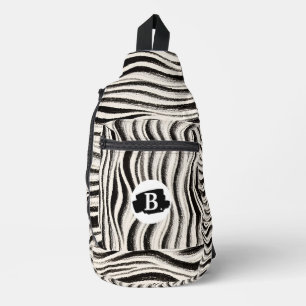 À Bandoulière Sac d'impression Zebra Stripe personnalisé