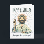 "À bientôt" 55 Funny carte d'anniversaire<br><div class="desc">Carte d'anniversaire amusante et modifiable 55 "A bientôt"</div>