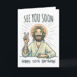 "À bientôt" Funny carte d'anniversaire<br><div class="desc">Carte d'anniversaire drôle et modifiable "A bientôt"</div>