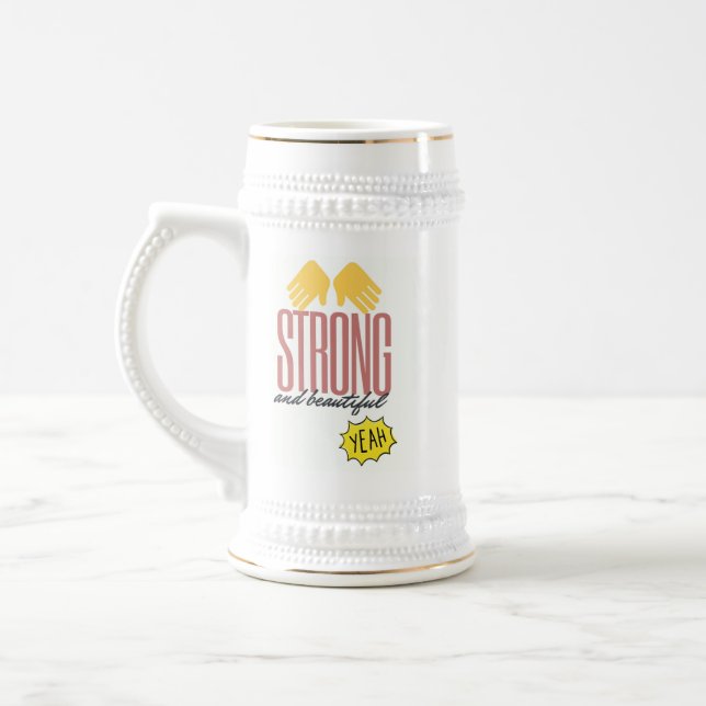 À Bière Grande Chope Blanche - "Strong and Beautiful" (Gauche)