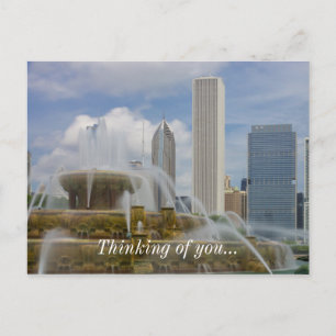 À Buckingham Fountain Penser À Vous Carte Postale