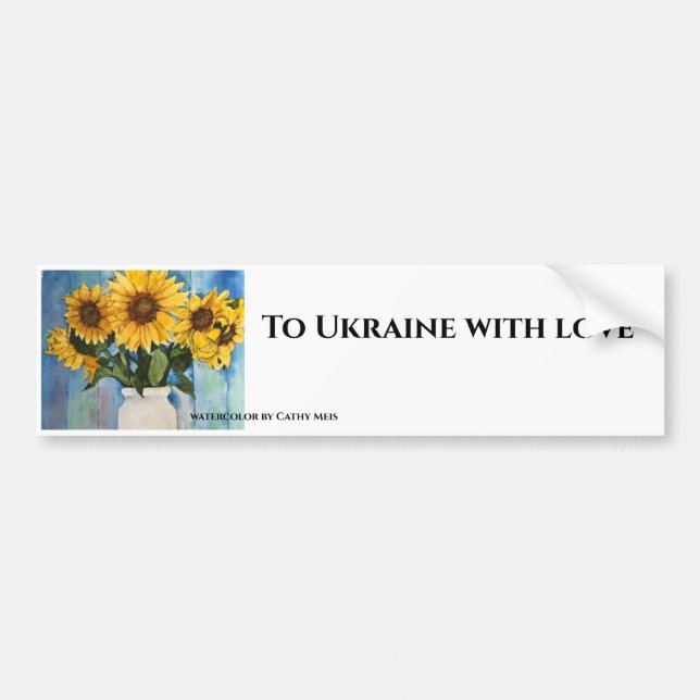A Bumper Sticker support for Ukraine (Devant)