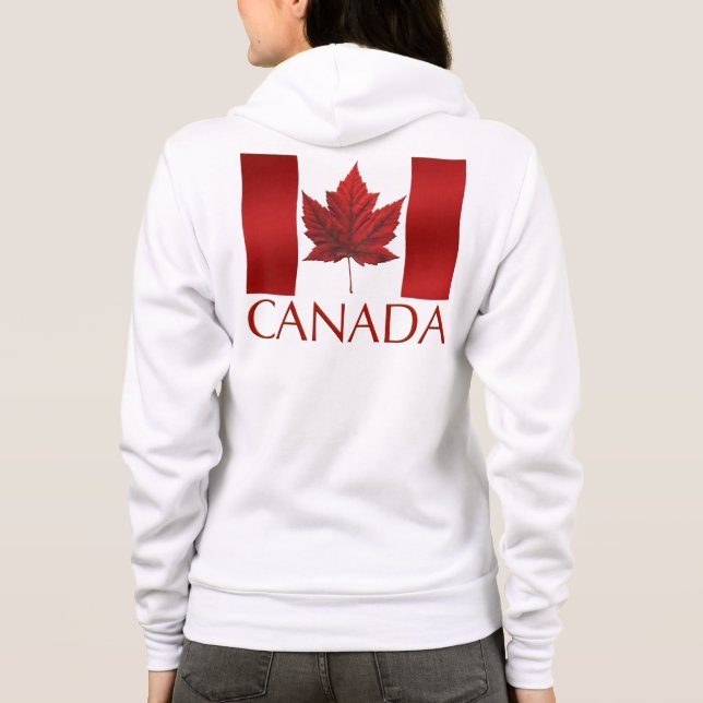 À Capuche Veste de souvenirs Souvenir pour dames du Canada (Dos)