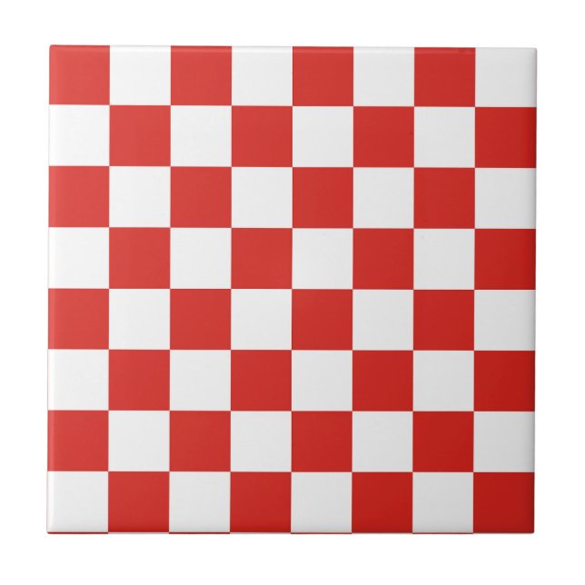 à carreaux rouge blanc (Devant)