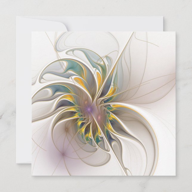 A colorful fractal ornament. Abstract Flower art (Devant)