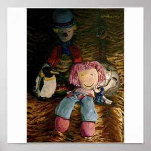 À côté d'une affiche de pingouin