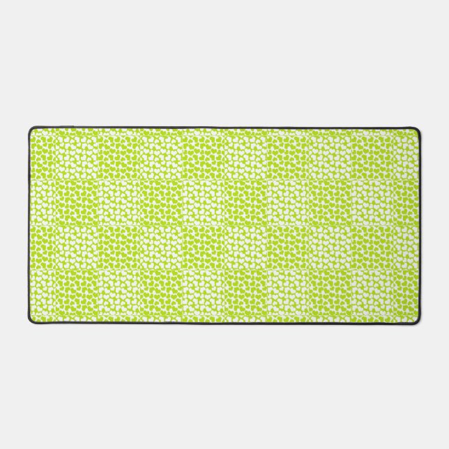 à damiers Amour en Lime Vert et Blanc (Recto)