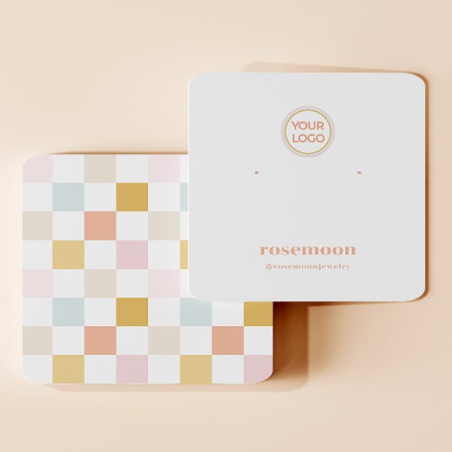 à damiers carte d'affichage de réception (Créateur téléchargé)