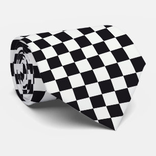 À damiers Cravate minimaliste