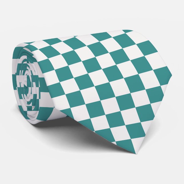 À damiers Cravate minimaliste (Roulé)