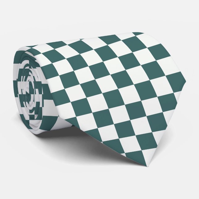 À damiers Cravate minimaliste (Roulé)