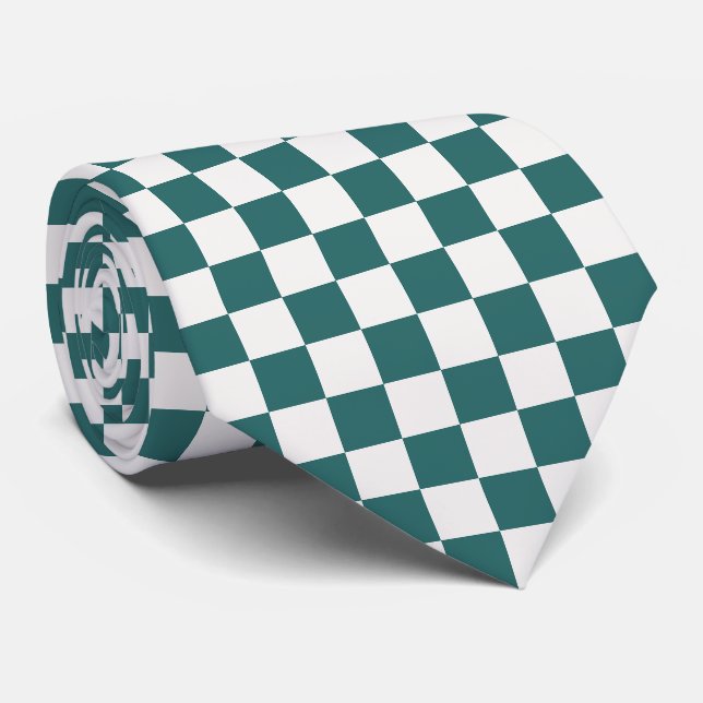 À damiers Cravate minimaliste (Roulé)