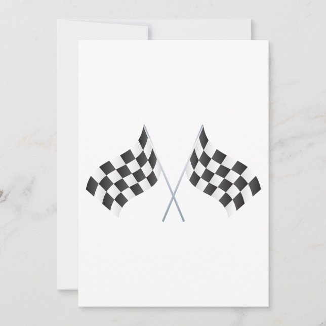 à damiers graphique indicateurs de course (Devant)