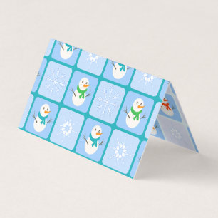 À damiers hiver bonhomme de neige motif et flocons