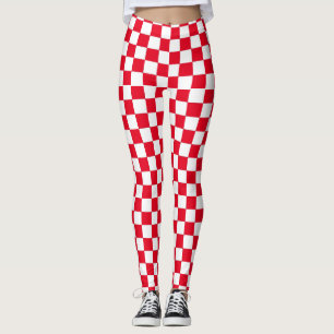 à damiers leggings motifs - Course - Sport-femmes