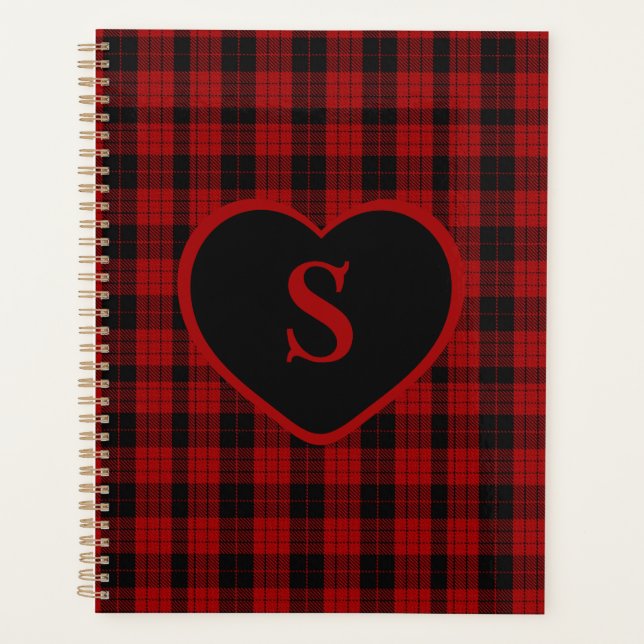 à damiers Monogramme Noël Rouge Buffle Plaid (Devant)