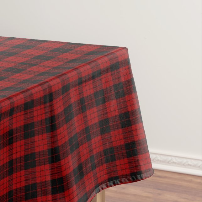 à damiers nappe de Noël Rouge Buffalo Plaid (In Situ)