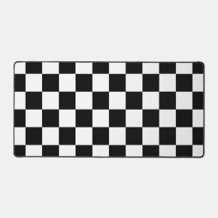 à damiers noir et blanc rétro