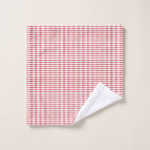 À damiers rouge et blanc