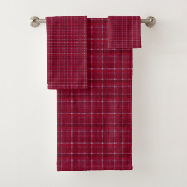 À damiers rouge Tartan (En situation)