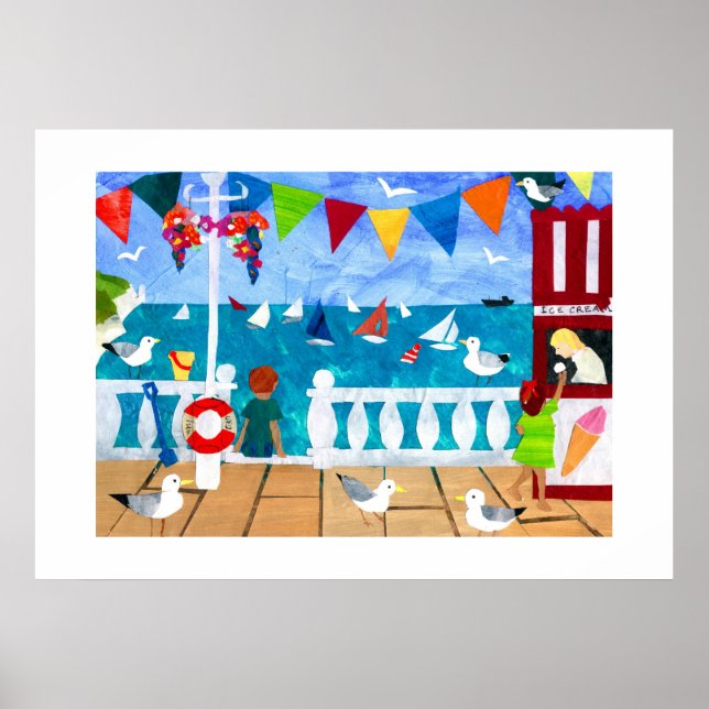 A Day at the Seaside Poster (Devant)