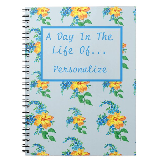 A Day In the Life Of Personalized Daily Journal (Devant)