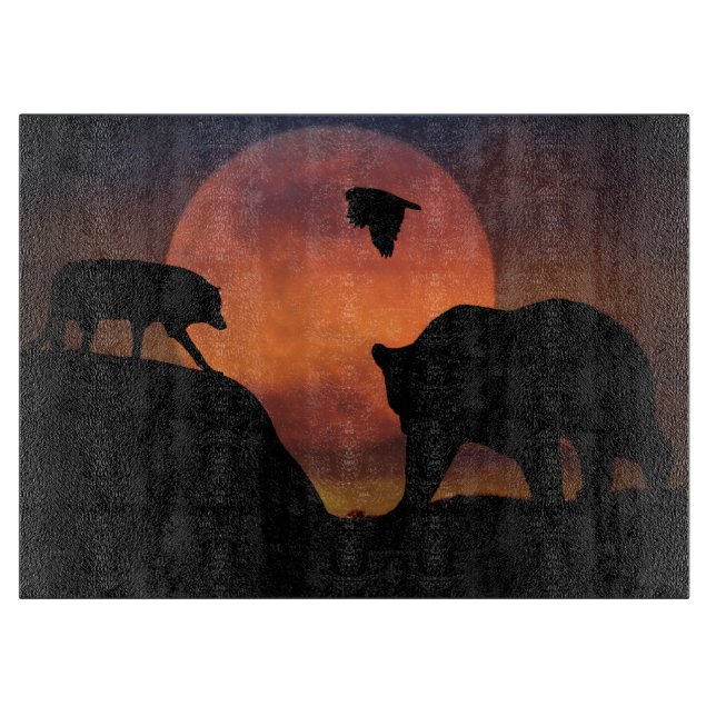 À Découper Buse de loup et planche de coupe d'ours (Devant)