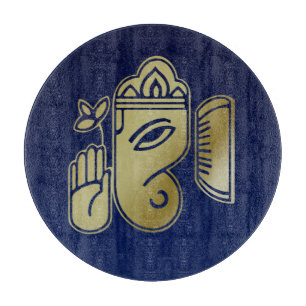 À Découper Déesse d'or Ganesha - Planche de coupe en verre