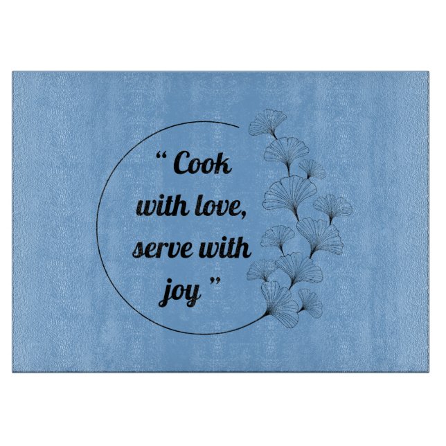 À Découper Élégante Planche De Coupe En Laine De Ginkgo Perso (Devant)