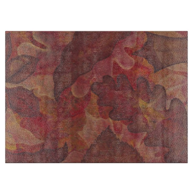 À Découper Feuilles d'automne Planche de verre (Devant)