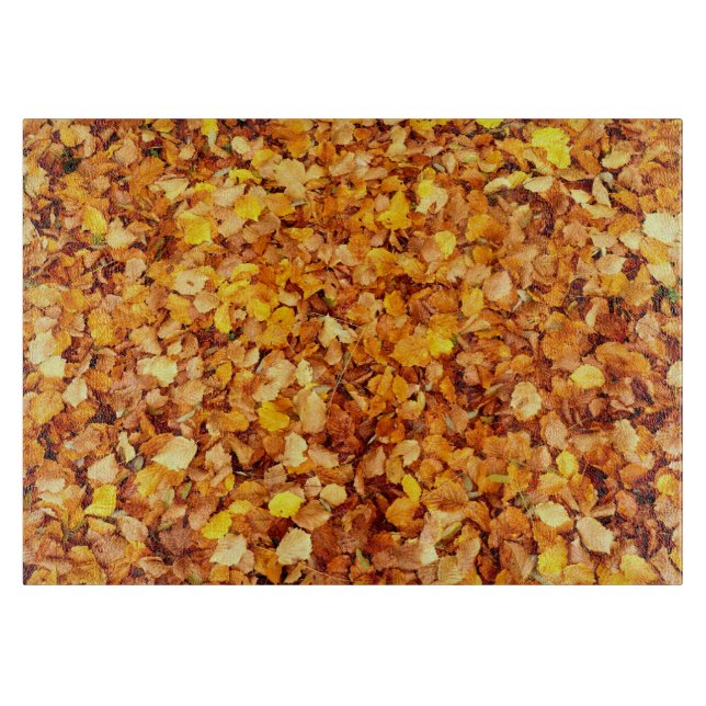 À Découper Feuilles d'automne Planche de verre décoratif (Devant)