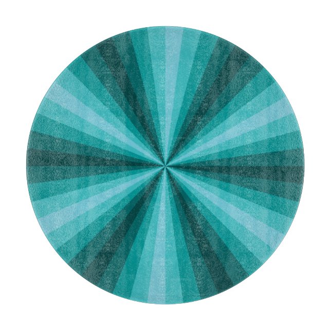 À Découper Illusion optique Planche de coupe en verre Aqua (Devant)