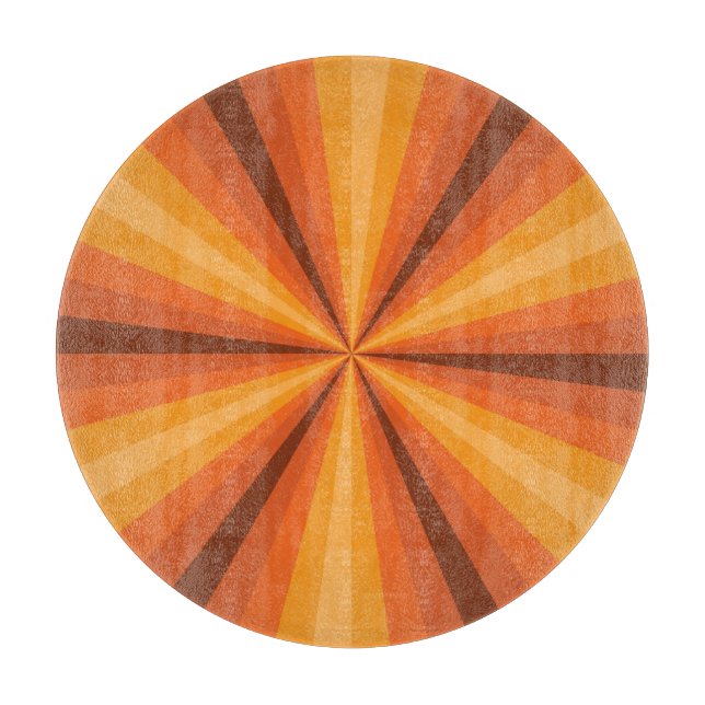 À Découper Illusion optique Planche de coupe en verre orange (Devant)