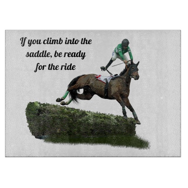 À Découper Jockey Cheval De Sauts En Planche Verte (Devant)