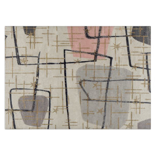 À Découper Planche Abstraite moderne du milieu du siècle