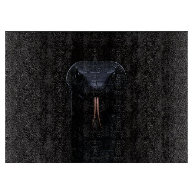 À Découper Planche Black 4 Luxe Glass Black Mamba (Devant)