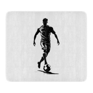 À Découper Planche d'art en silhouette de joueur de football 