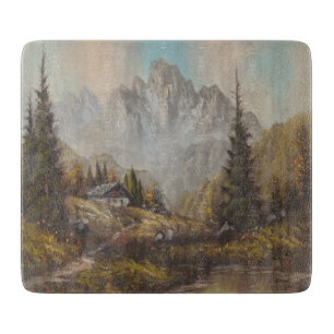 À Découper Planche de coupe en verre Ann Hayes Peinture Bavar