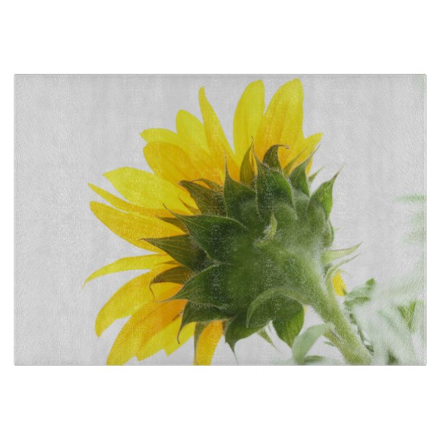 À Découper Planche de coupe en verre Fuzz de tournesol (Devant)