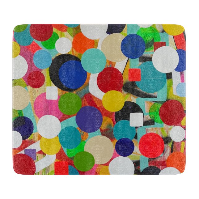 À Découper Planche de coupe en verre haut et loin 6 x 7 déco (Devant)