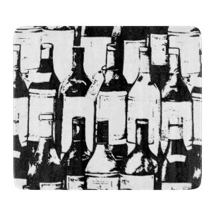 À Découper Planche de coupe en verre pour les amateurs de vin
