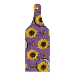 À Découper Planche de coupe en verre Tournesol