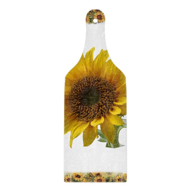 À Découper Planche de coupe en verre Tournesol (Devant)