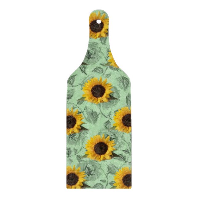 À Découper Planche de coupe en verre Tournesol (Devant)