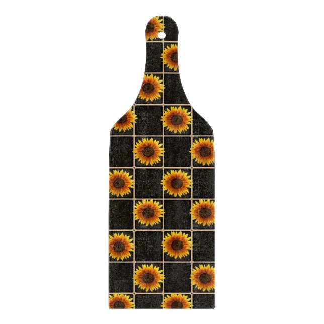 À Découper Planche de coupe en verre Tournesol (Devant)