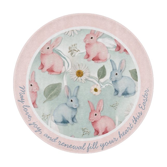 À Découper Planche de couture de lapin de Pâques personnalisé (Devant)