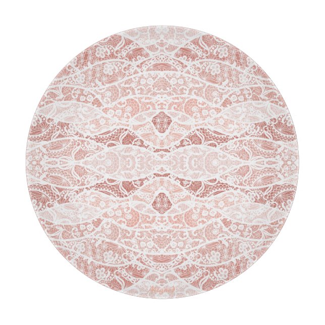 À Découper Planche de découpe de dentelle blanche Faux (Devant)