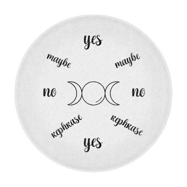 À Découper planche de pendule triple lune || divination  (Devant)