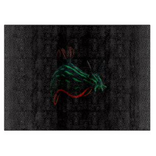 À Découper Planche de verre Black 4 Luxe Limace de mer néon