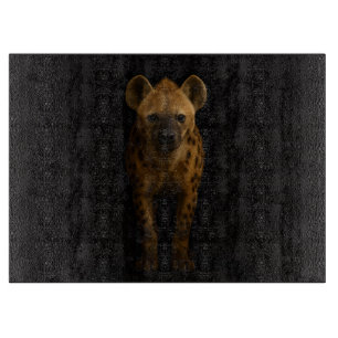 À Découper Planche en verre Black 4 Luxe Hyène tachetée sauva